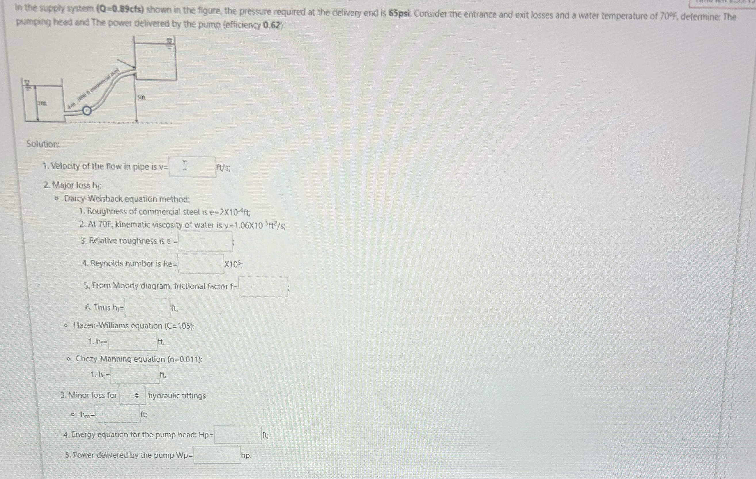 In the supply system