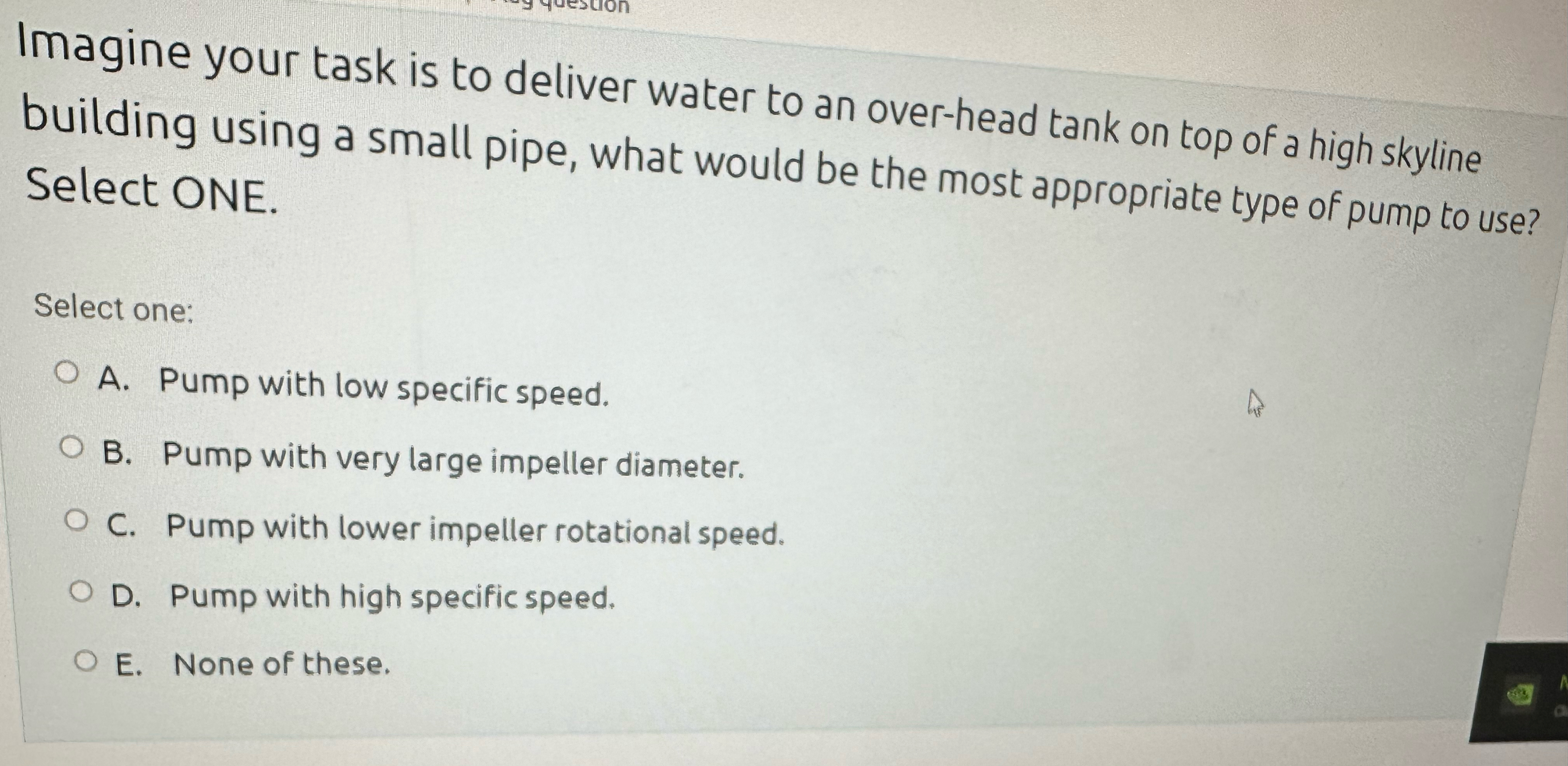 Imagine your task is to deliver water to an over