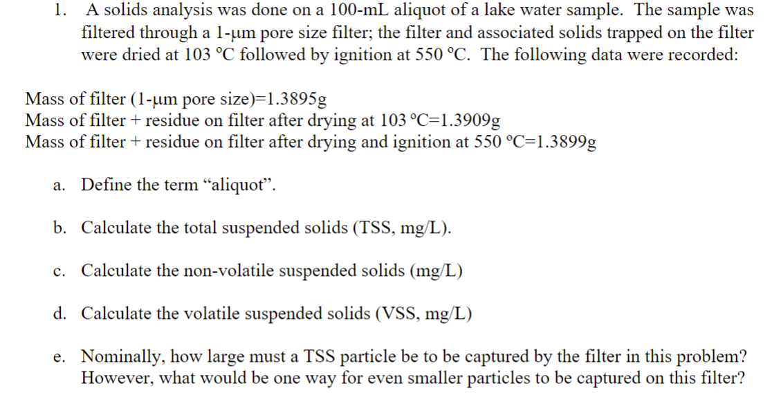 Please answer the following: a - e