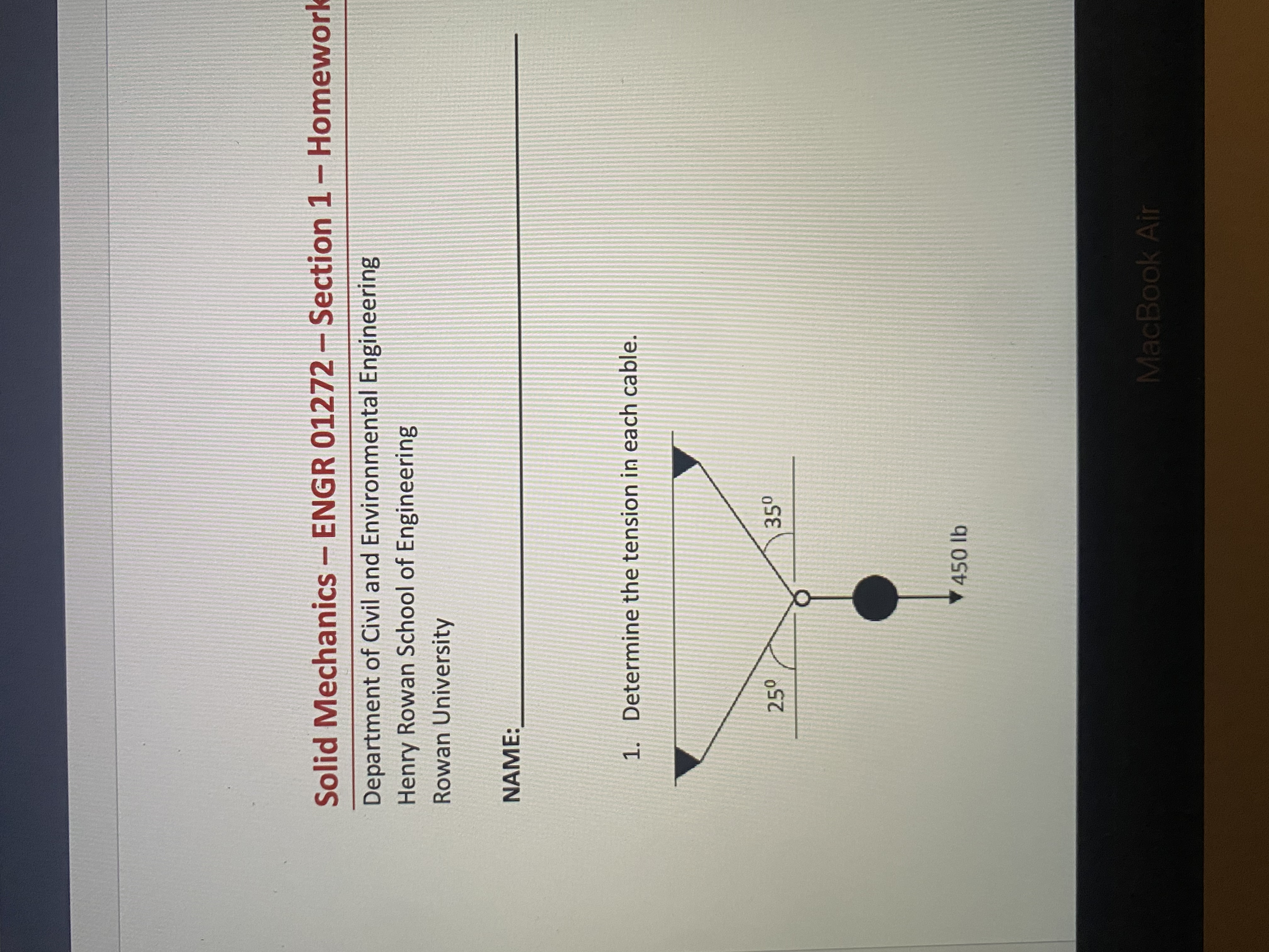 Solid Mechanics - ENGR 0 1 2 7 2 - Section 1 -