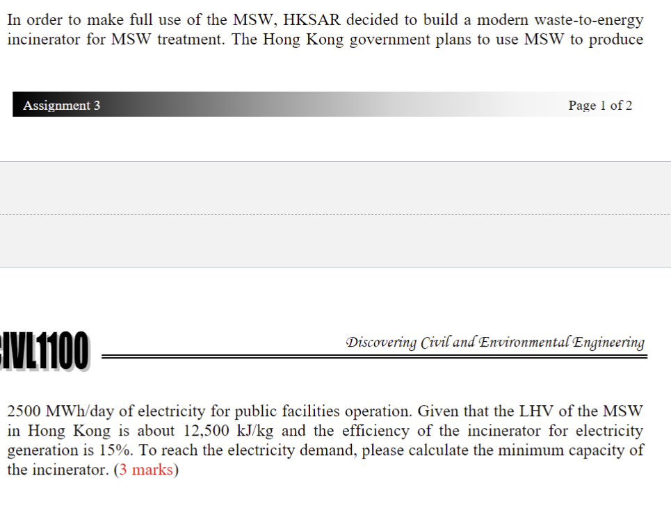 In order to make full use of the MSW , HKSAR
