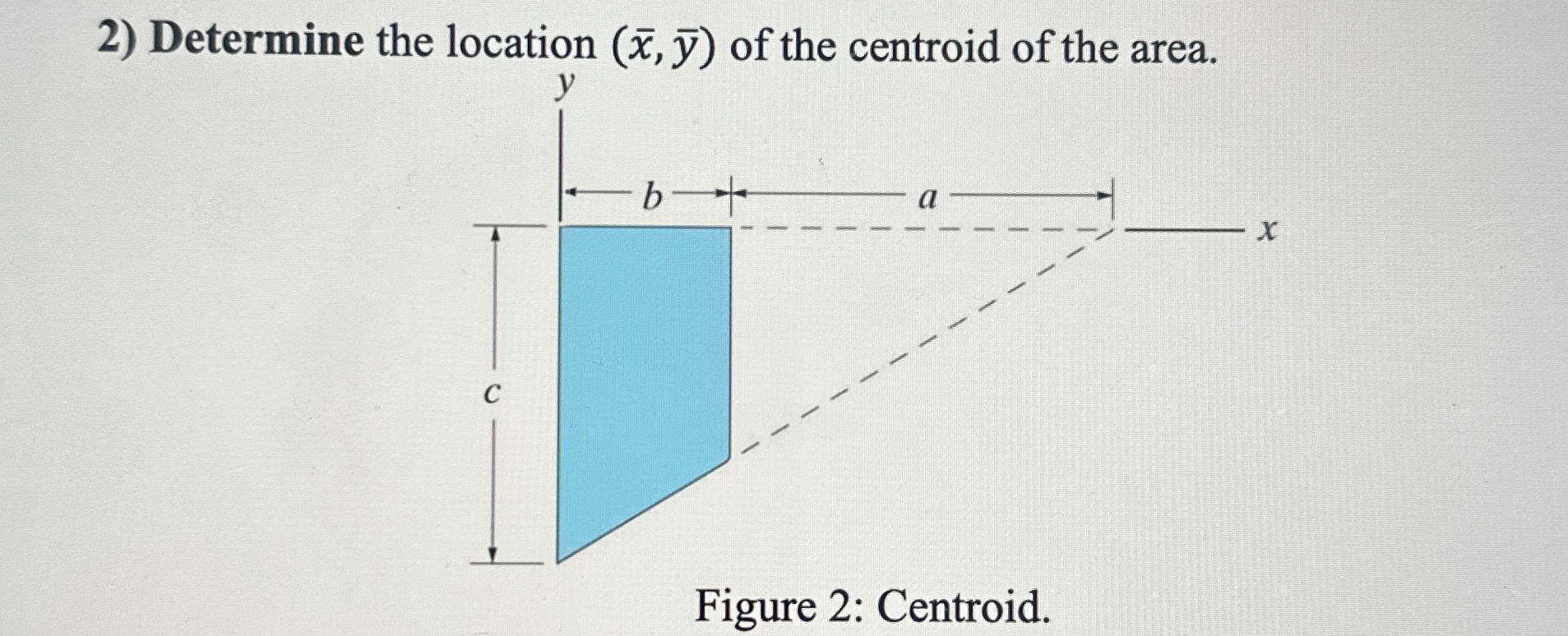 Determine the location ( x , b a r ( y ) ) of the