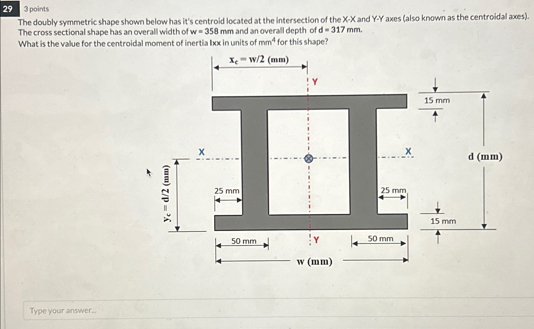 2 9 3 points The doubly symmetric shape shown