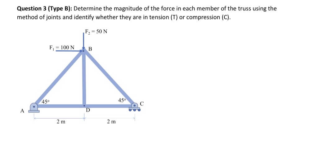 Question 3 ( Type B ) : Determine the magnitude