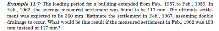Example 1 1 . 7 : The loading period for a