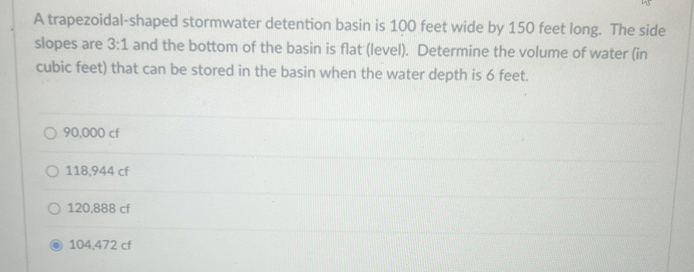 Question 1 0 5 pts Soil erosion by water happens