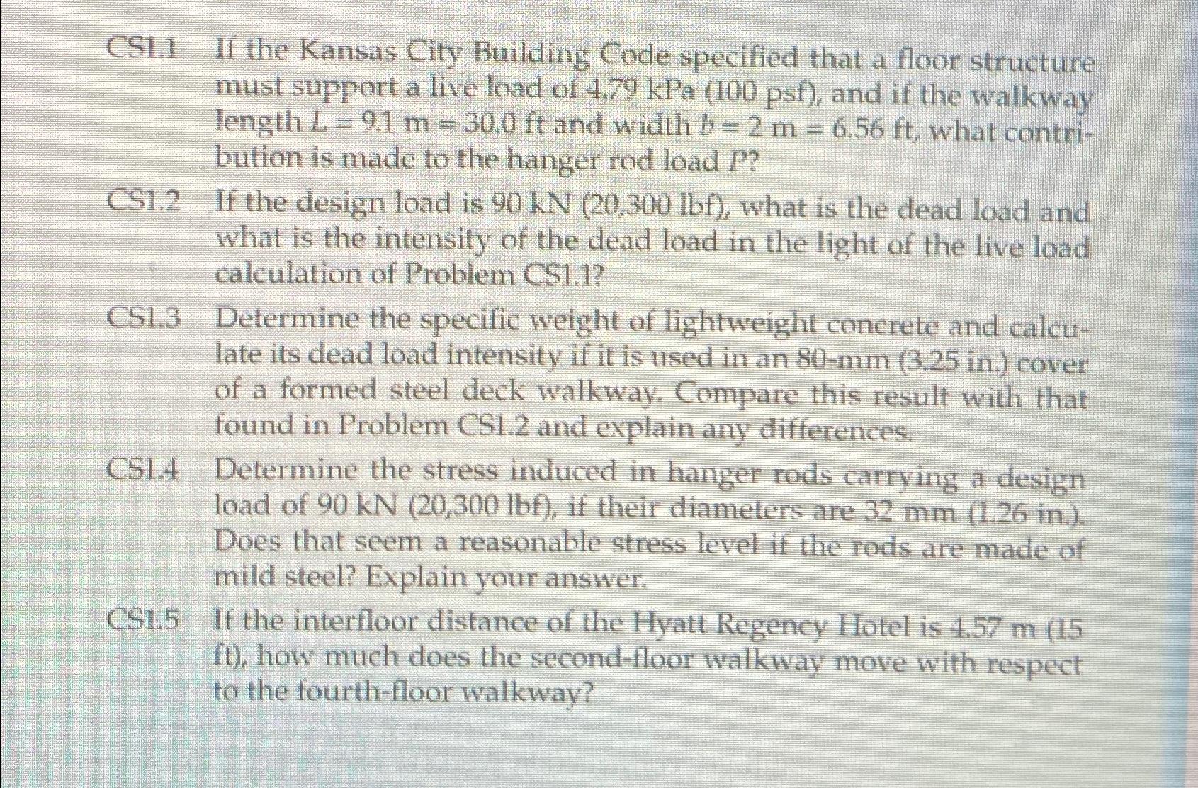 CS 1 . 1 If the Kansas City Building Code