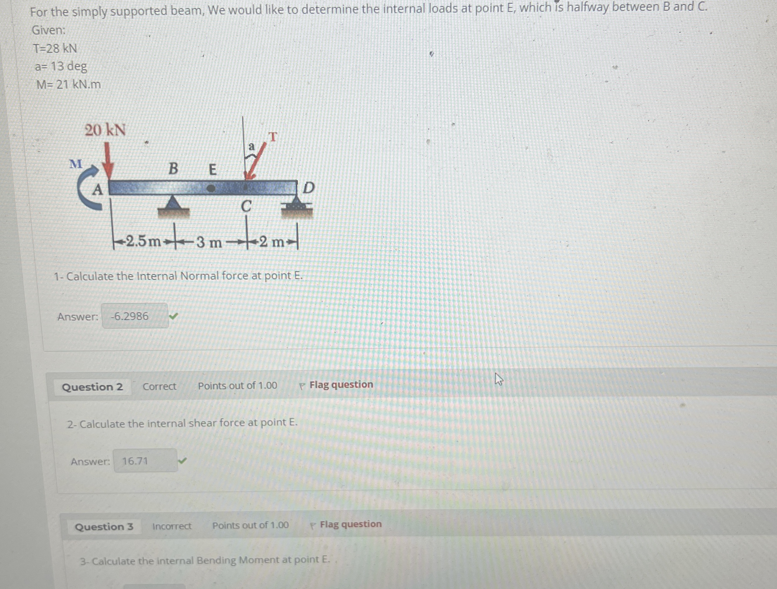 For the simply supported beam, We would like to