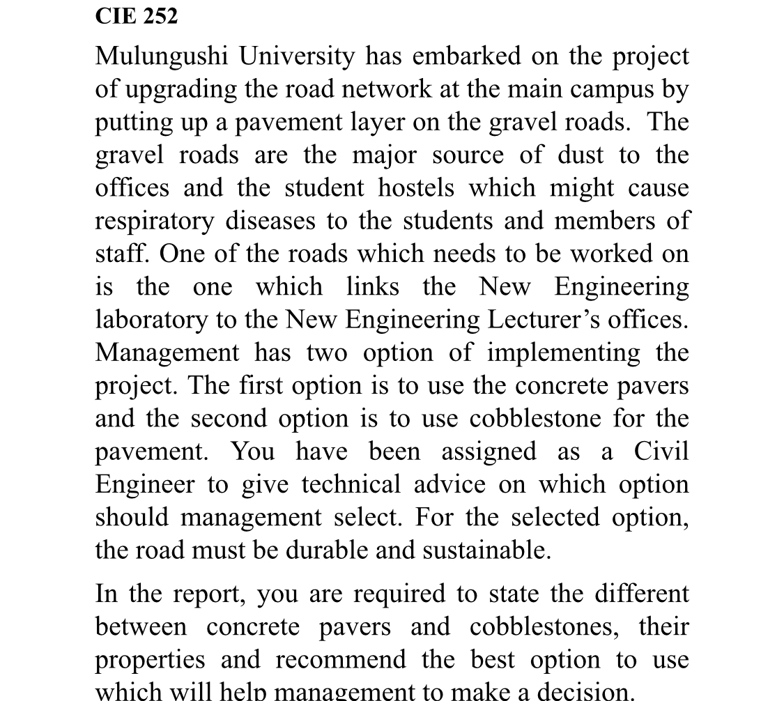 CIE 2 5 2 Mulungushi University has embarked on