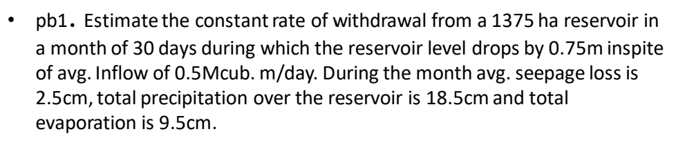 pb 1 . Estimate the constant rate of withdrawal