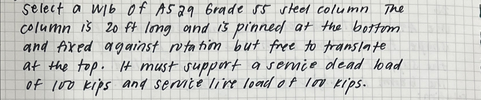 Select a W / 6 of AS 2 9 Grade 5 5 sted column