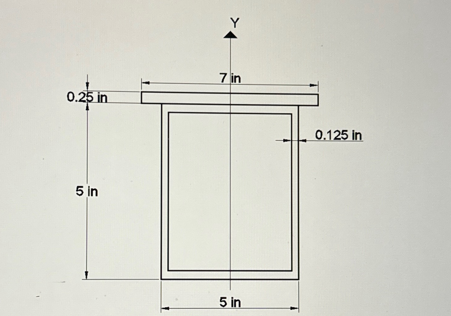 Determine the Moment of Inertia about the