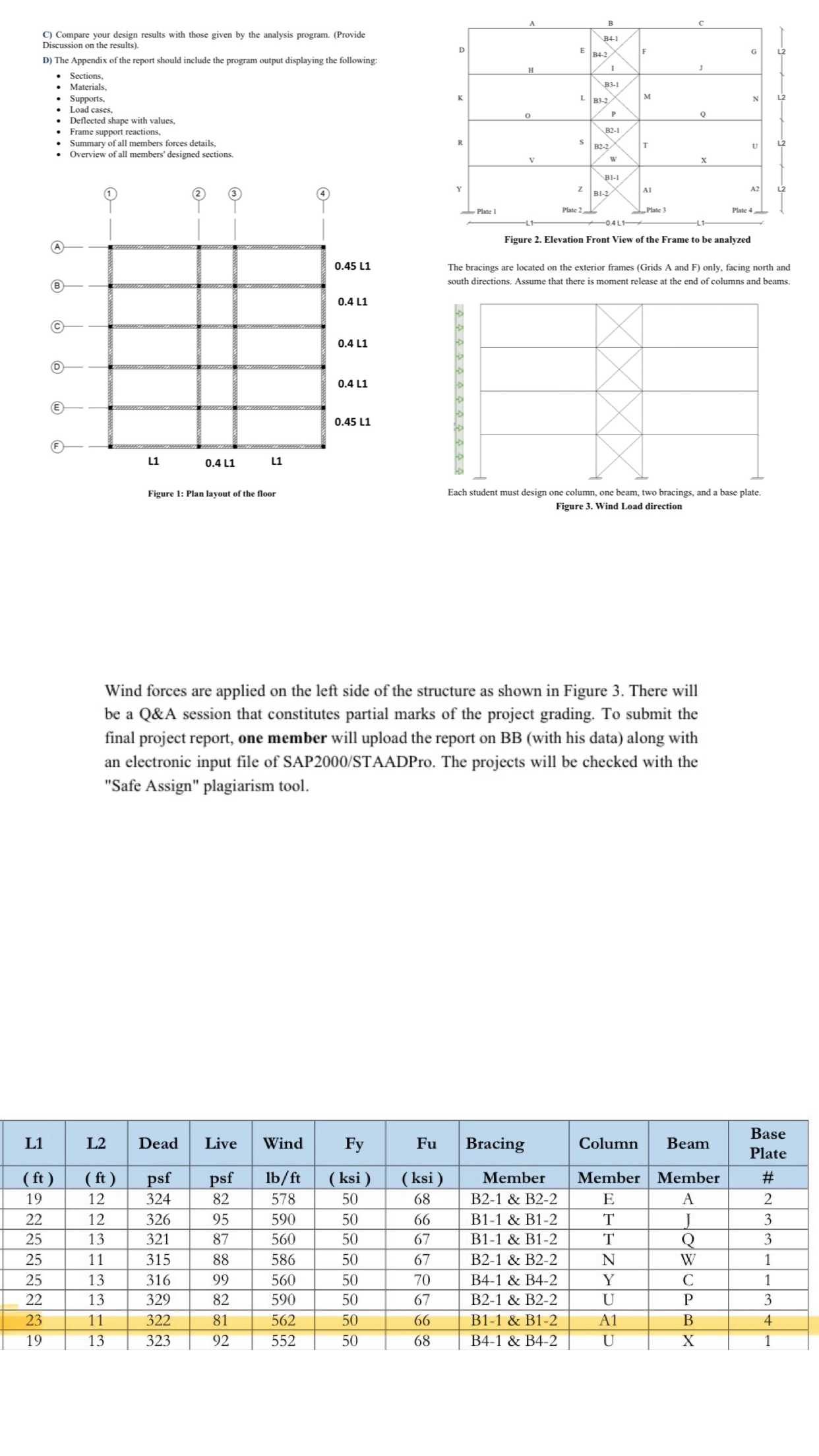 G + 3 story floors building shown consists of