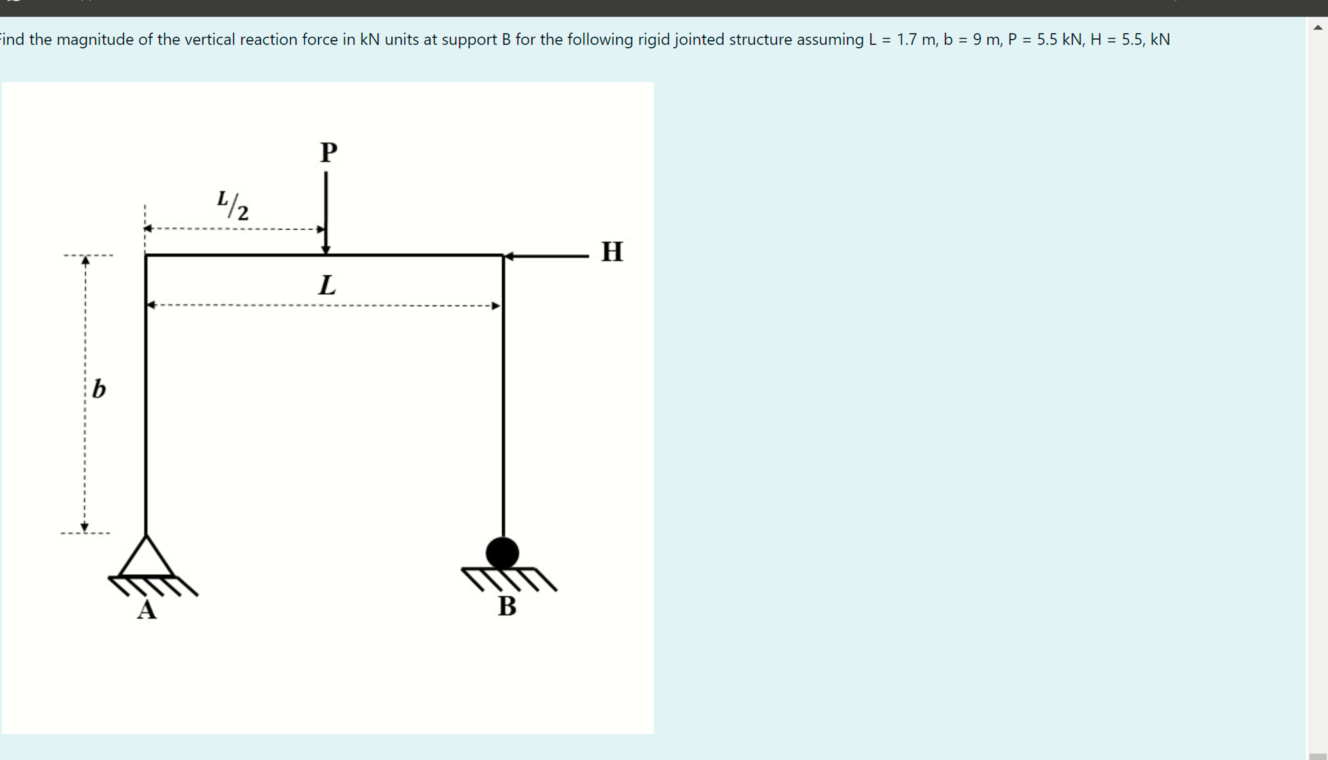 ind the magnitude of the vertical reaction force