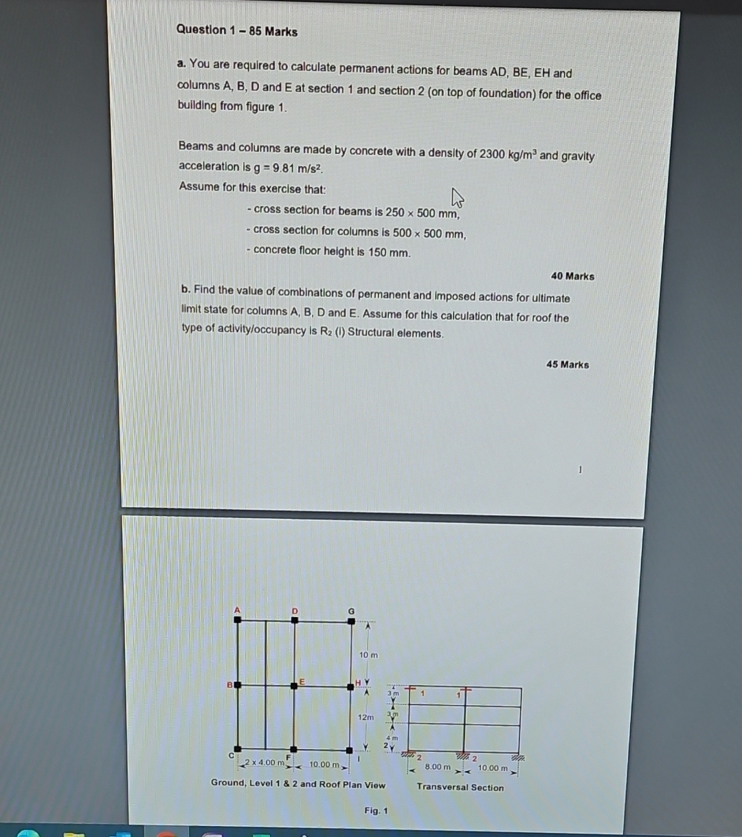 You are required to calculate permanent actions