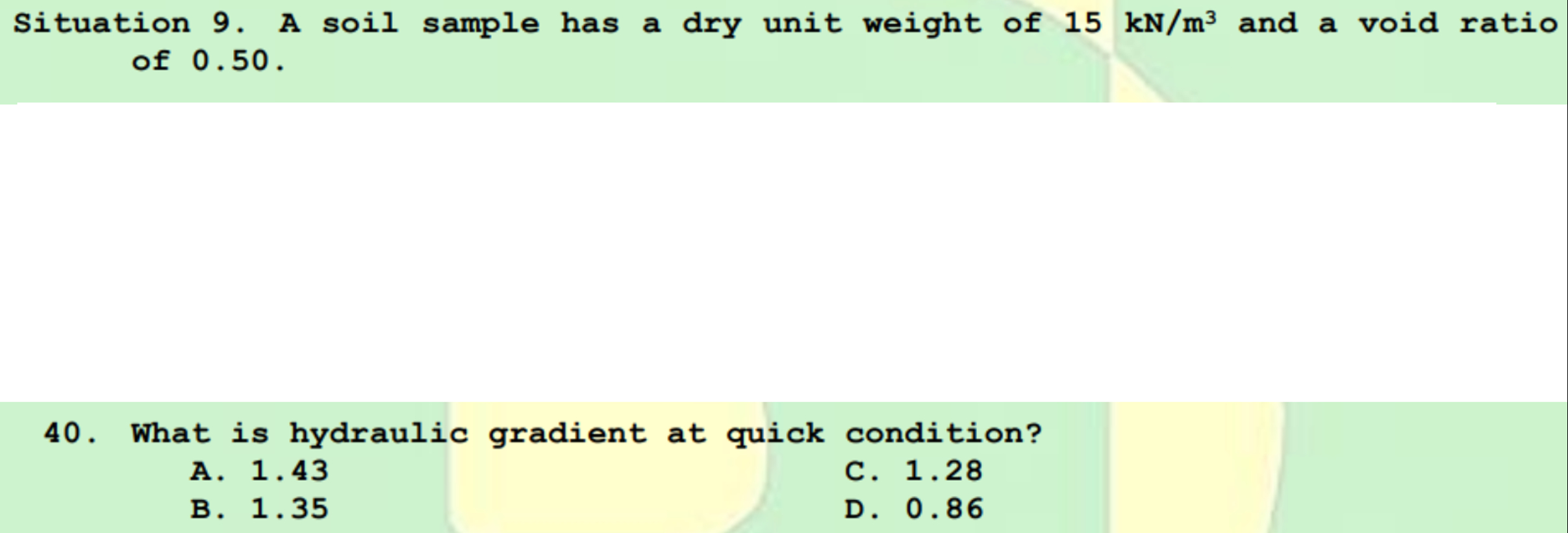 xxxWhat is hydraulic gradient at quick condition?