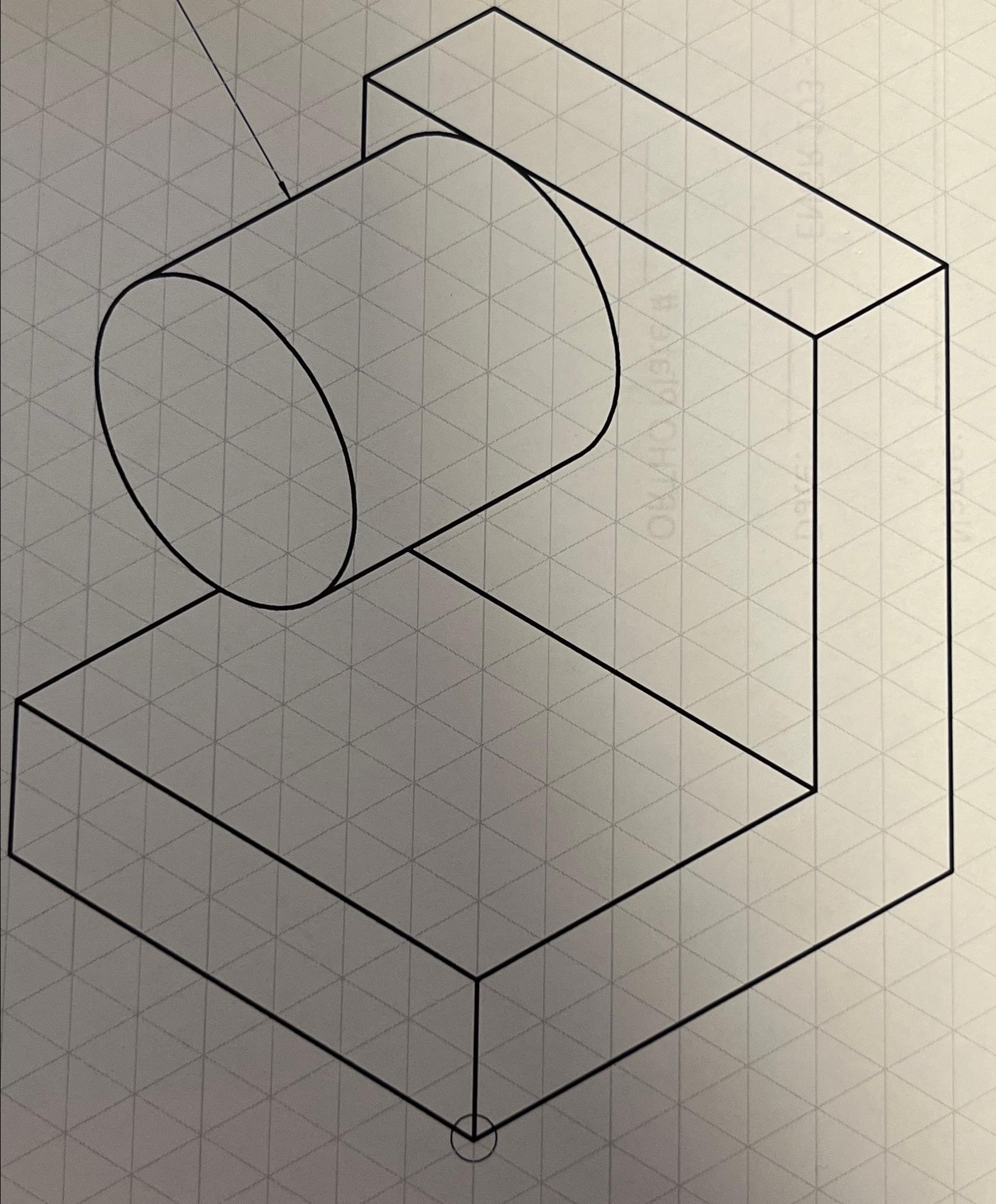 Draw me the orthographic version of the top,