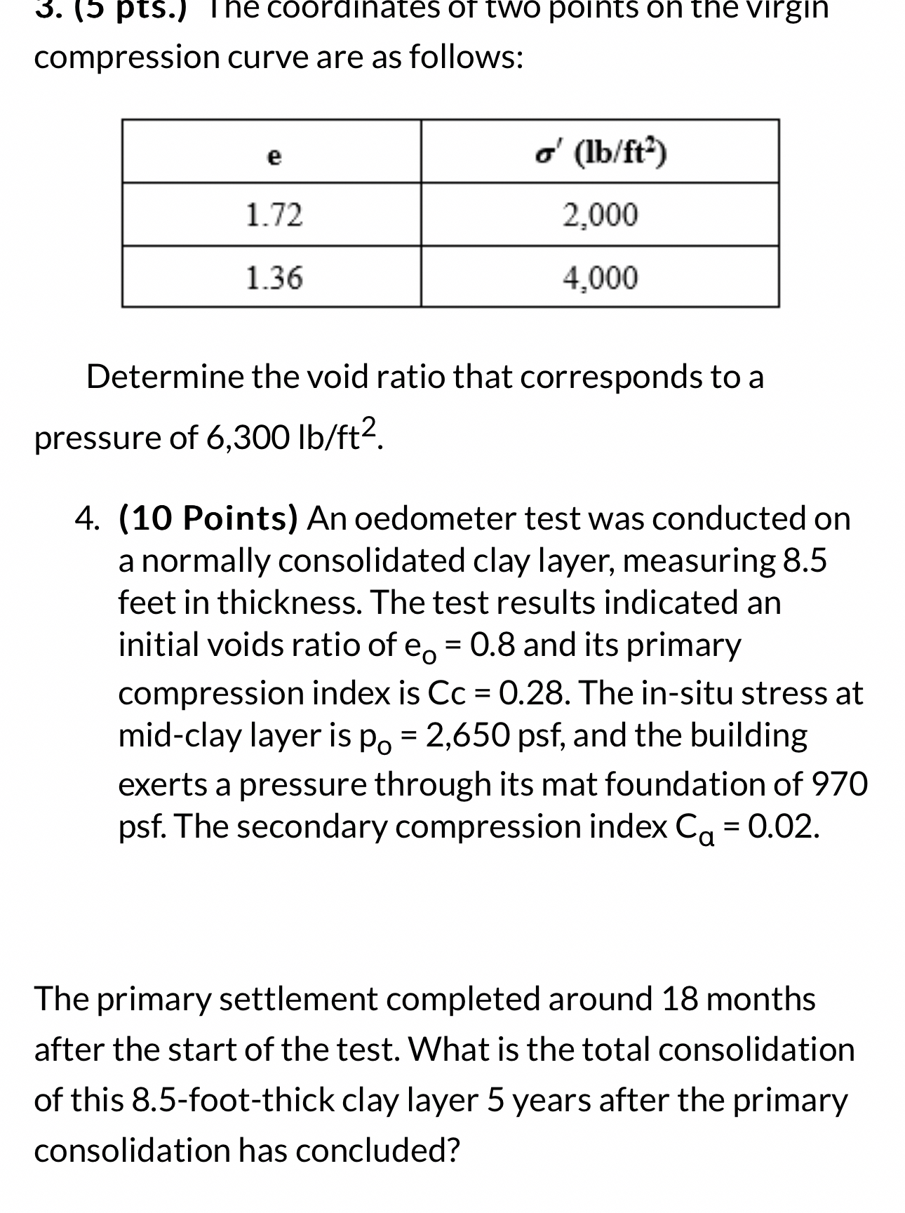 compression curve are as follows: \ table [ [ e ,