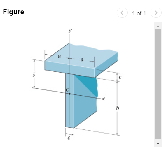 Figure 1 of 1 Consider the T - beam shown in (