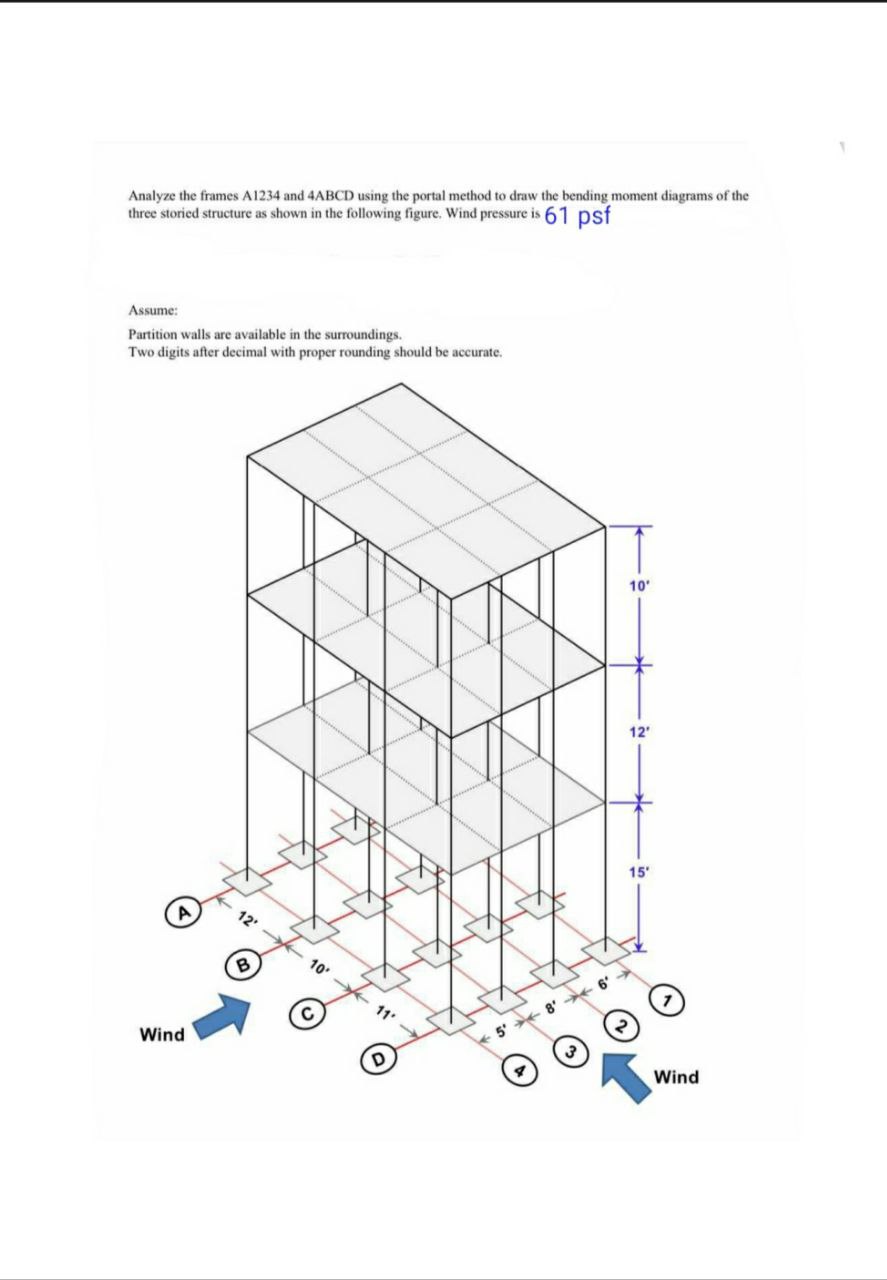 Analyze the frames A 1 2 3 4 and 4 ABCD using the