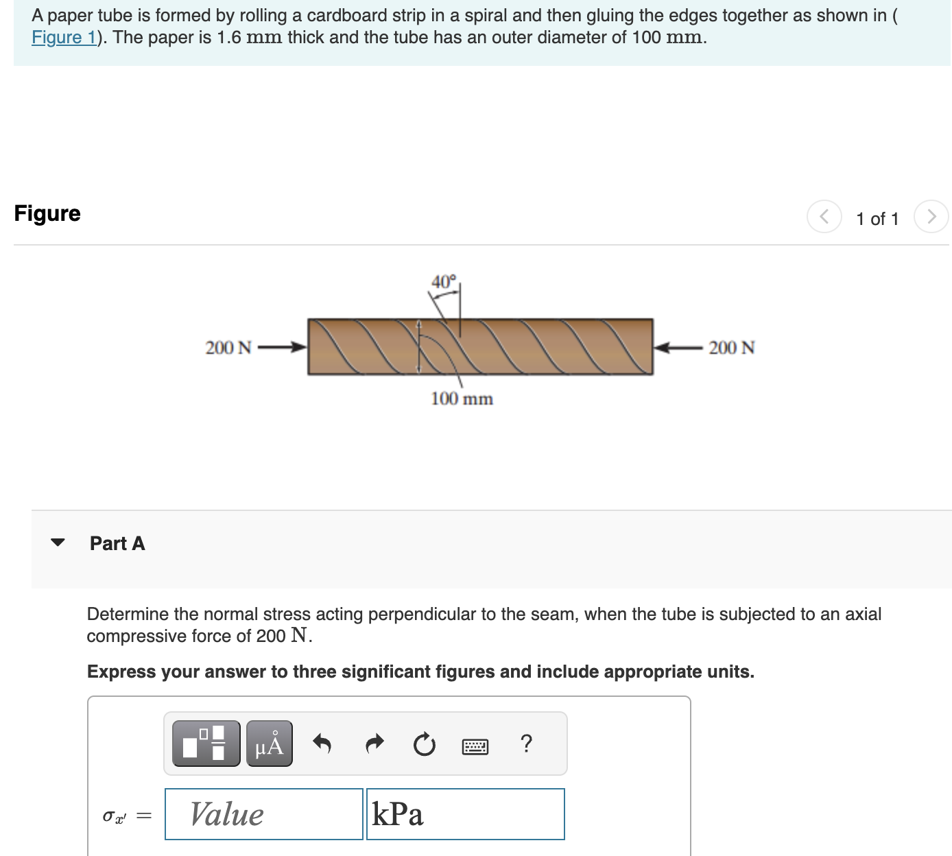 A paper tube is formed by rolling a cardboard