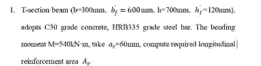 T - section beaw ( b = 3 0 0 ( m m ) . b f = 6 0