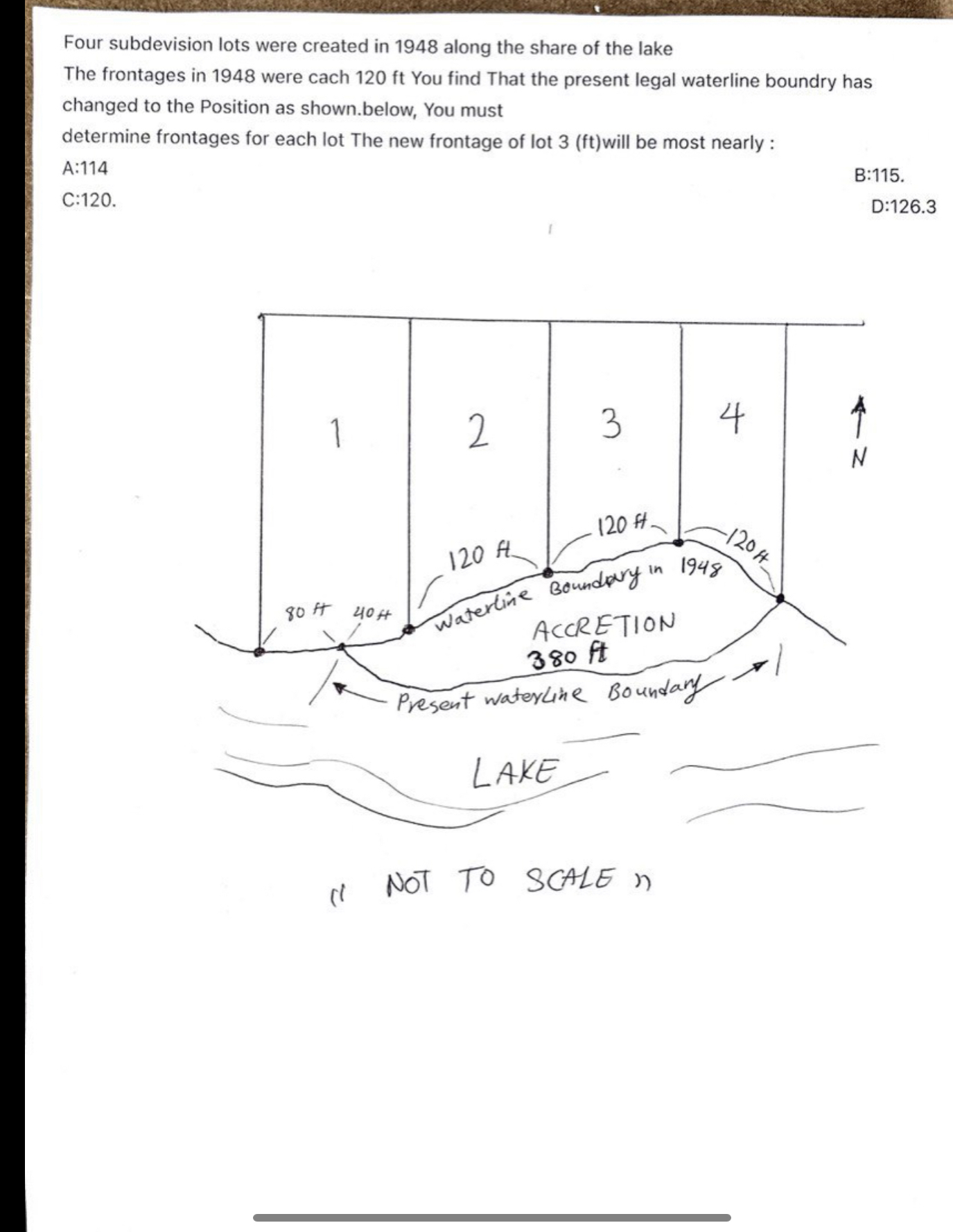 Four subdevision lots were created in 1 9 4 8