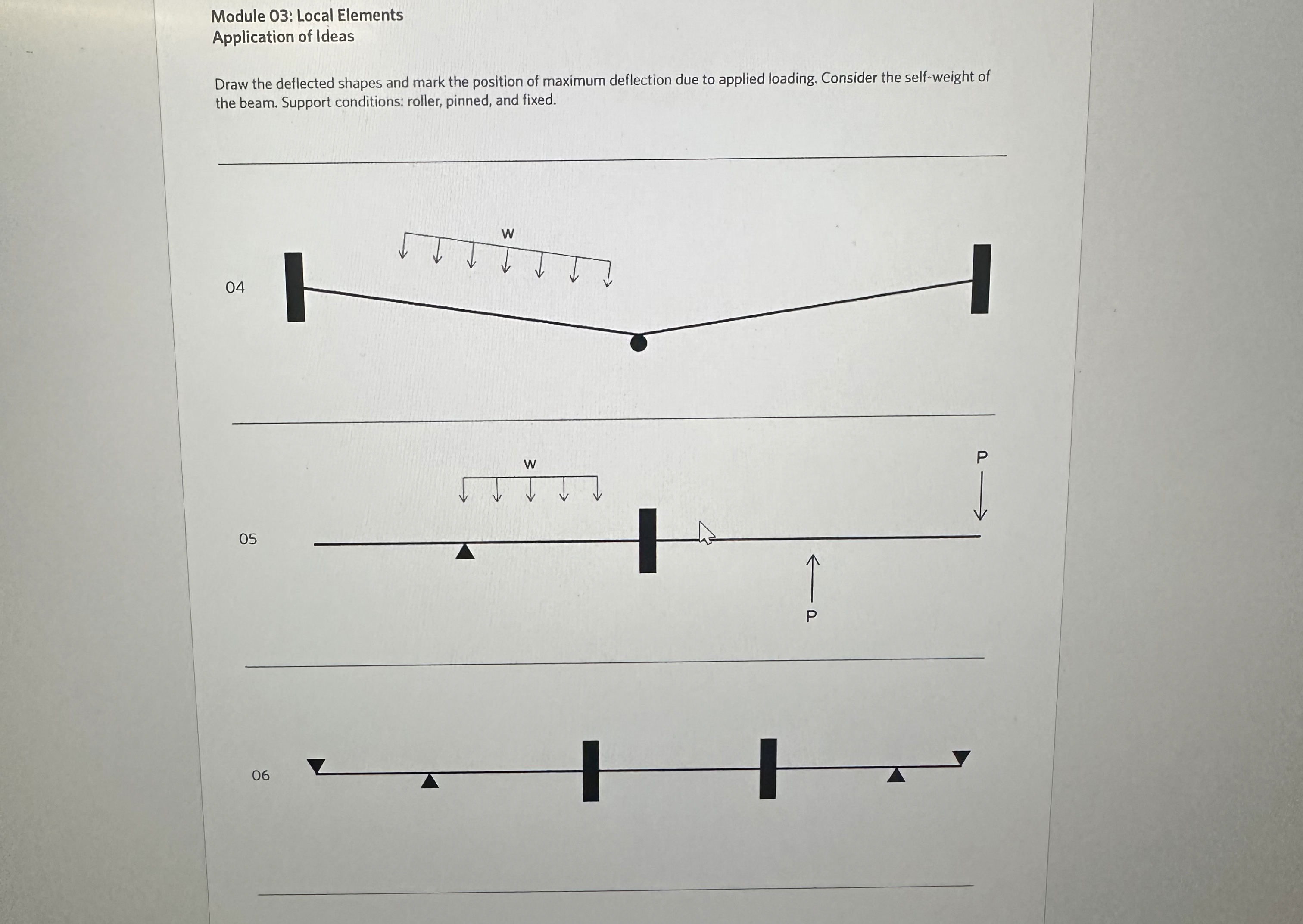 Module 0 3 : Local Elements Application of Ideas