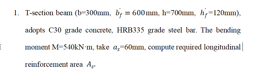 T - section beam ( b = 3 0 0 ( m m ) , b f ' = 6