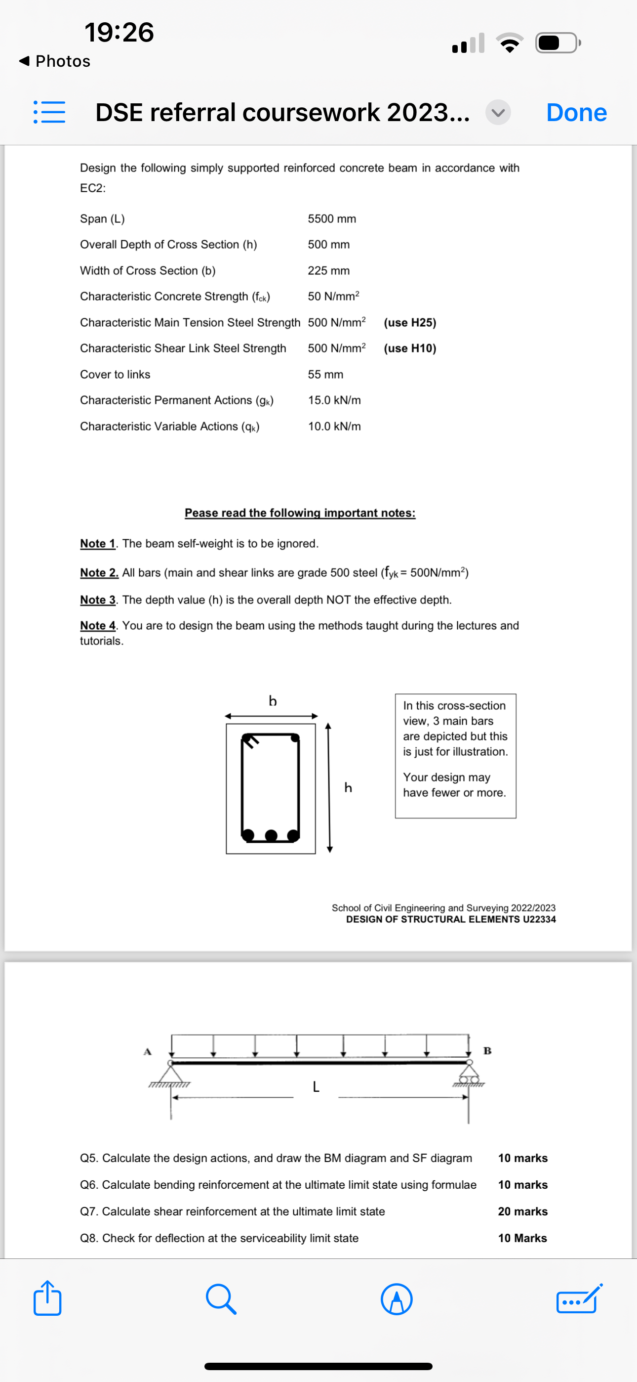1 9 : 2 6 Photos DSE referral coursework 2 0 2 3