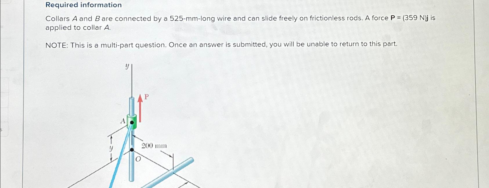 Required information\ Collars A and B are