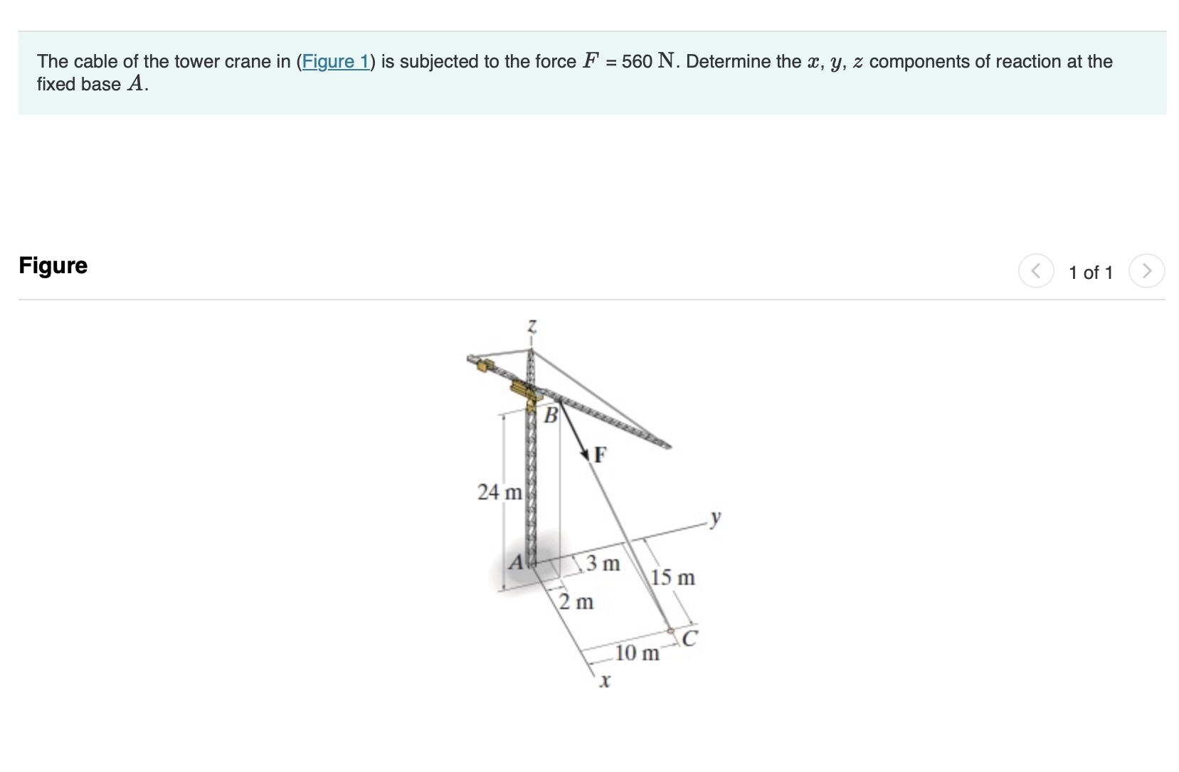 The cable of the tower crane in ( Figure 1 ) is