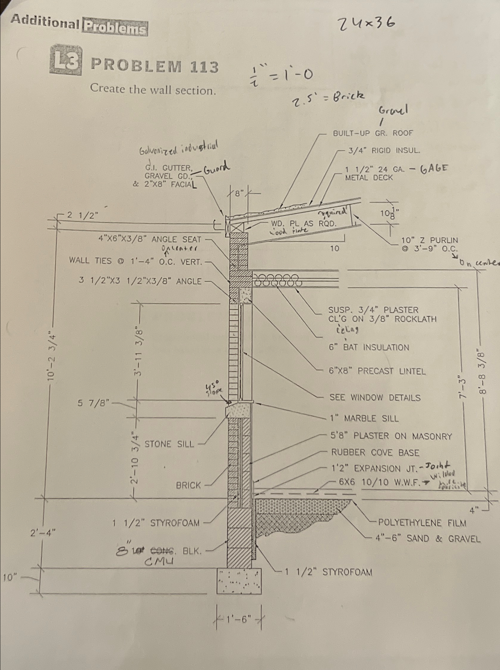 PROBLEM 1 1 3 Create the wall section. Need help