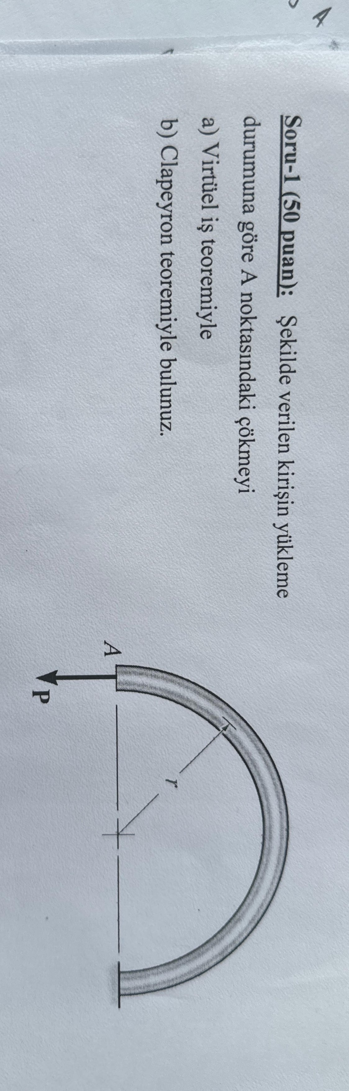 Soru - 1 ( 5 0 puan ) : ekilde verilen kiri in y