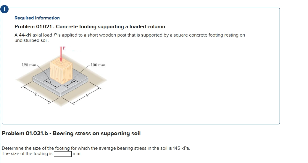 1 Required information Problem 01.021 - Concrete