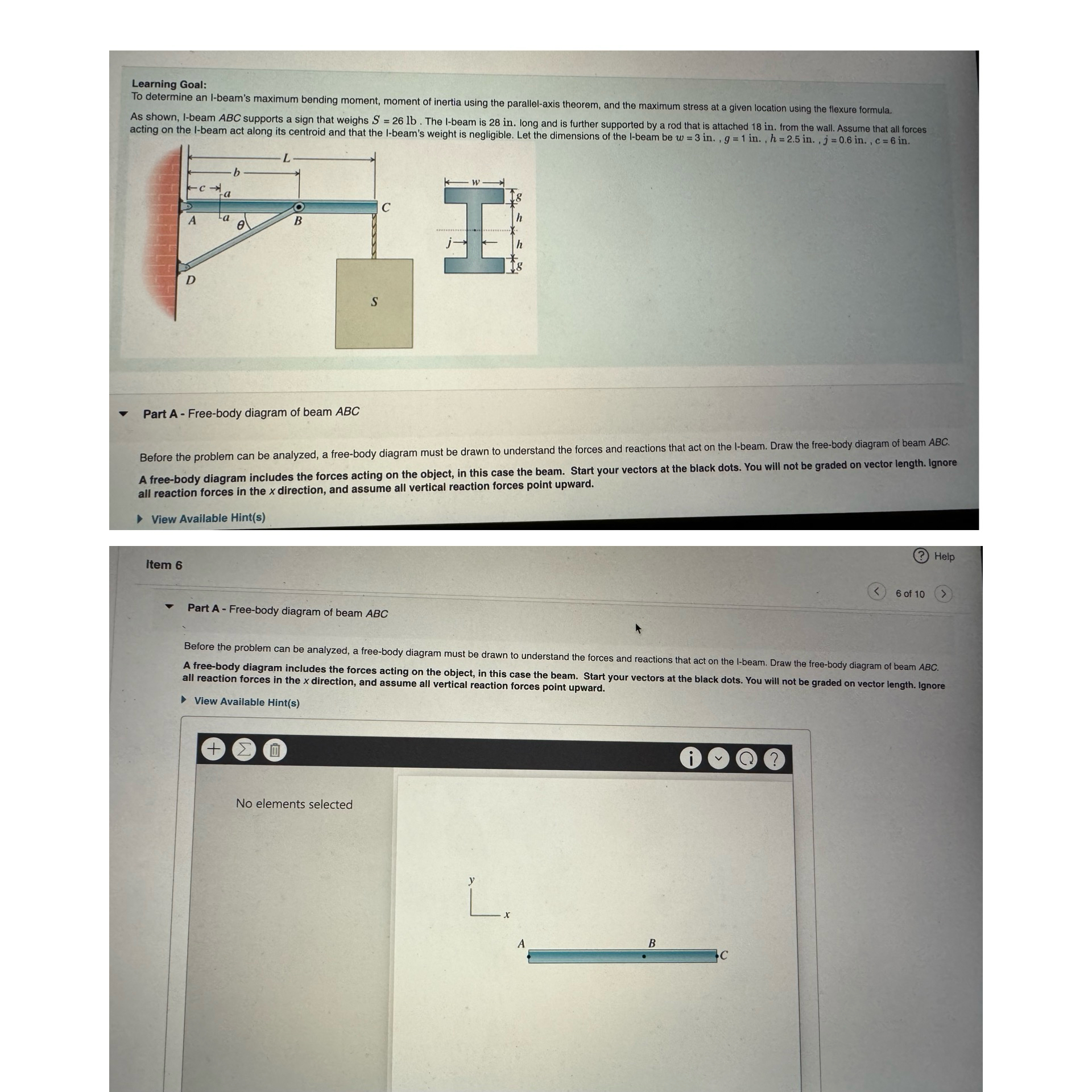 Solve for part A diagram