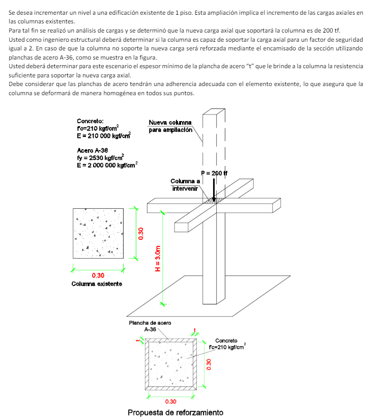 Se desea incrementar un nivel a una edificaci n