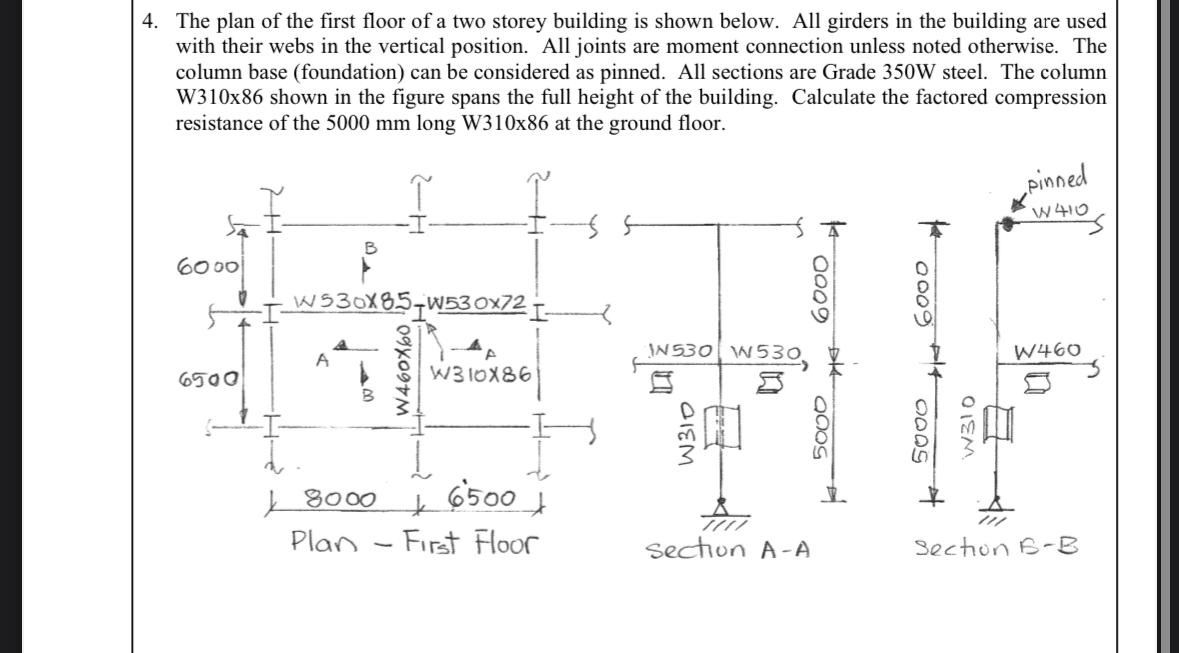 The plan of the first floor of a two storey