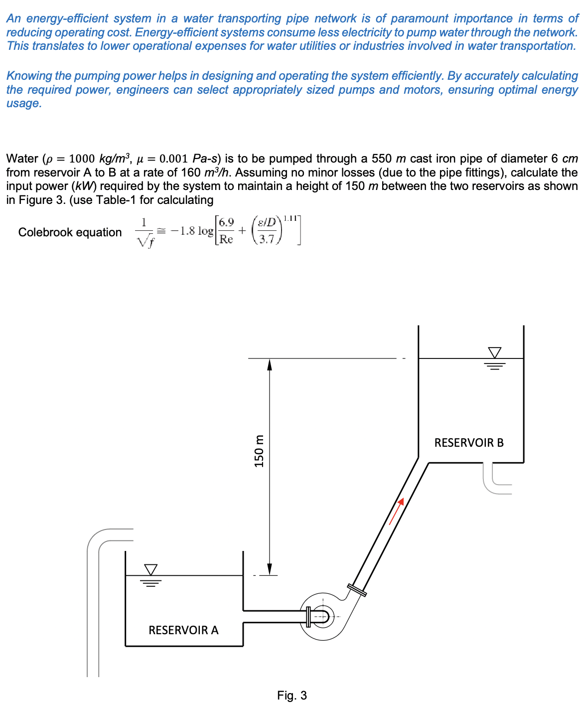 An energy - efficient system in a water