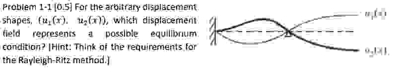 Problem 1 - 1 [ 0 . 5 } For the arbit fary