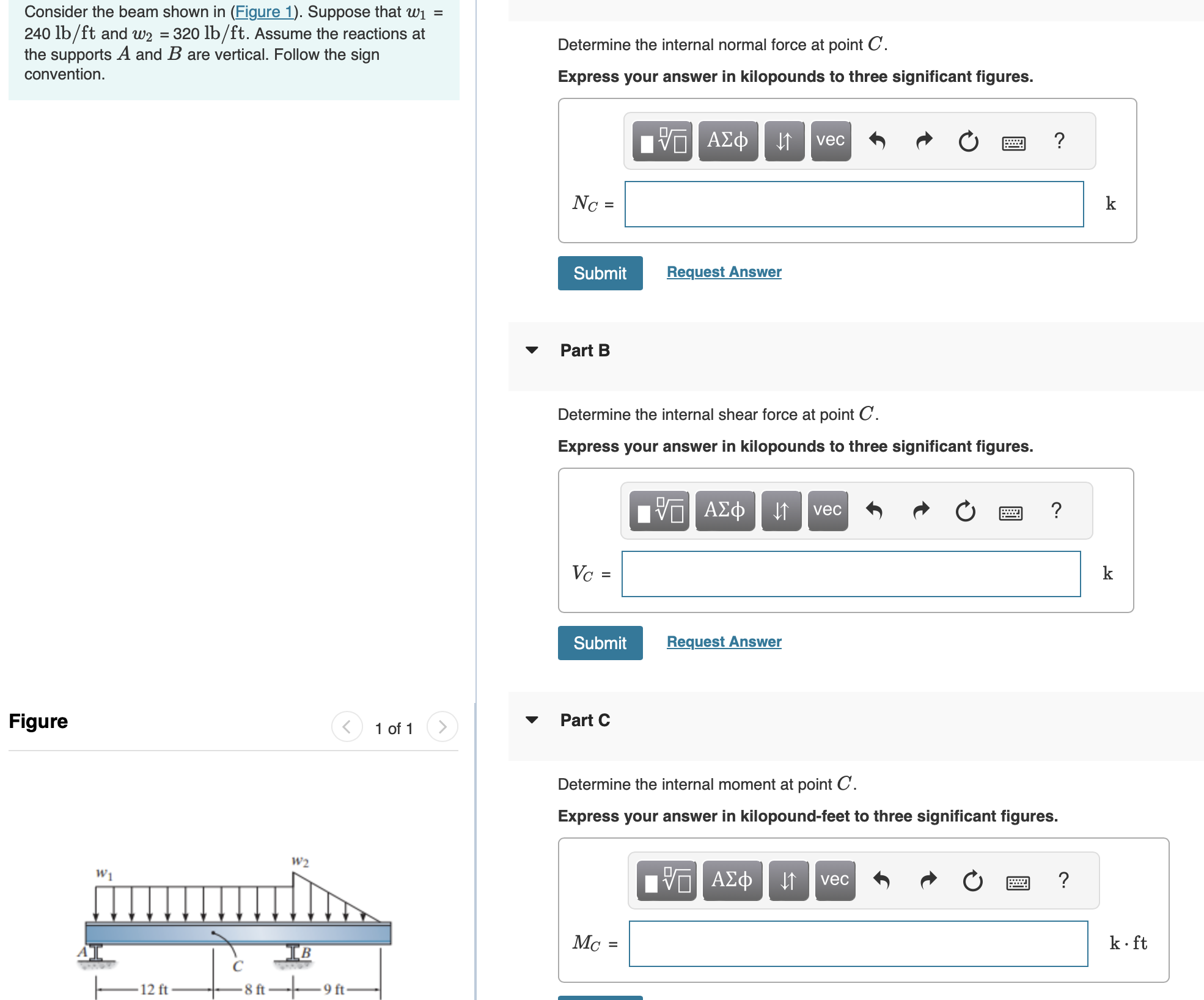 Consider the beam shown in ( Figure 1 ) . Suppose
