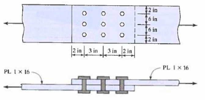 Determine the LRFD design tensile strength for