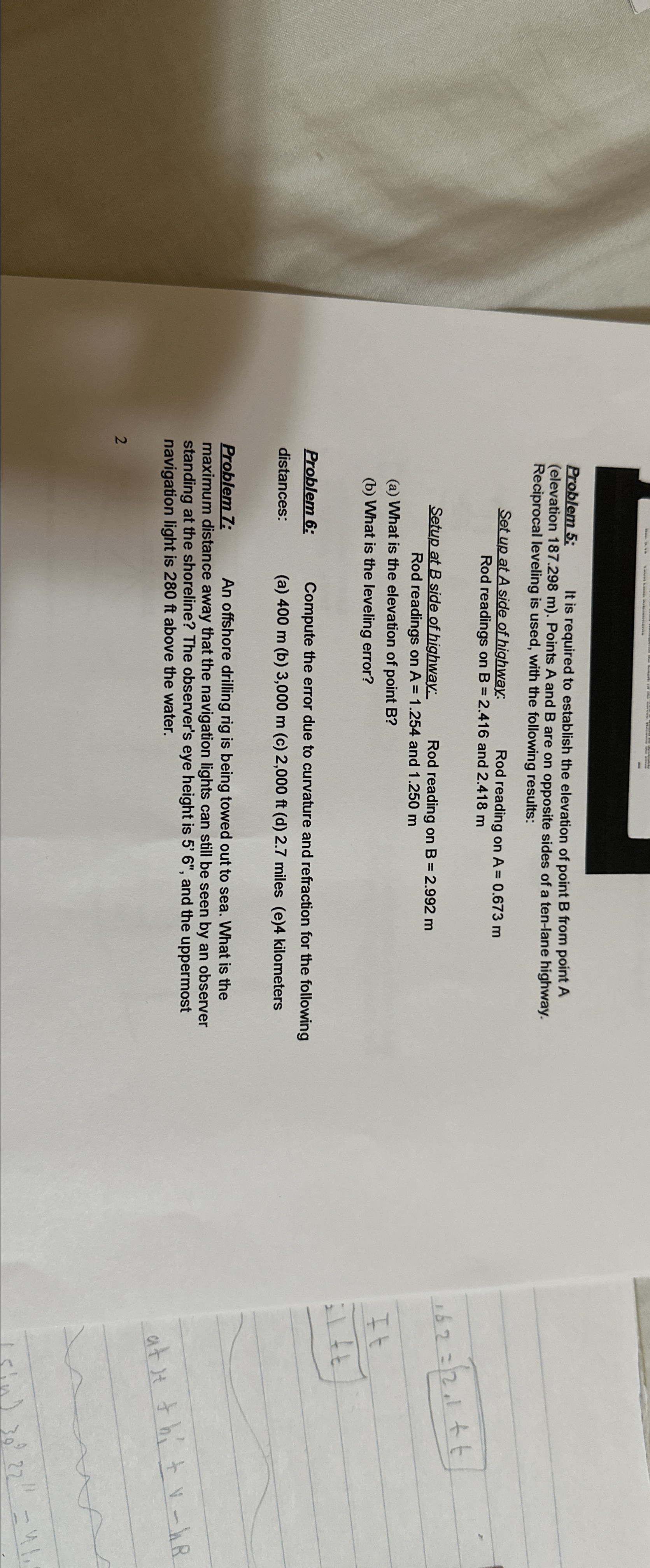 Prob / em 5 : It is required to establish the