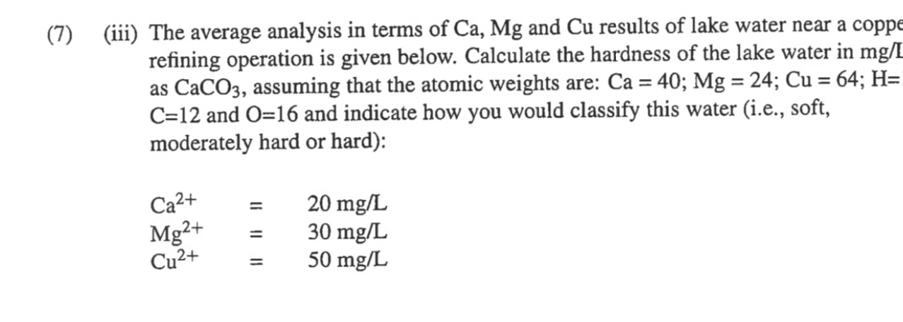 ( 7 ) ( iii ) The average analysis in terms of C