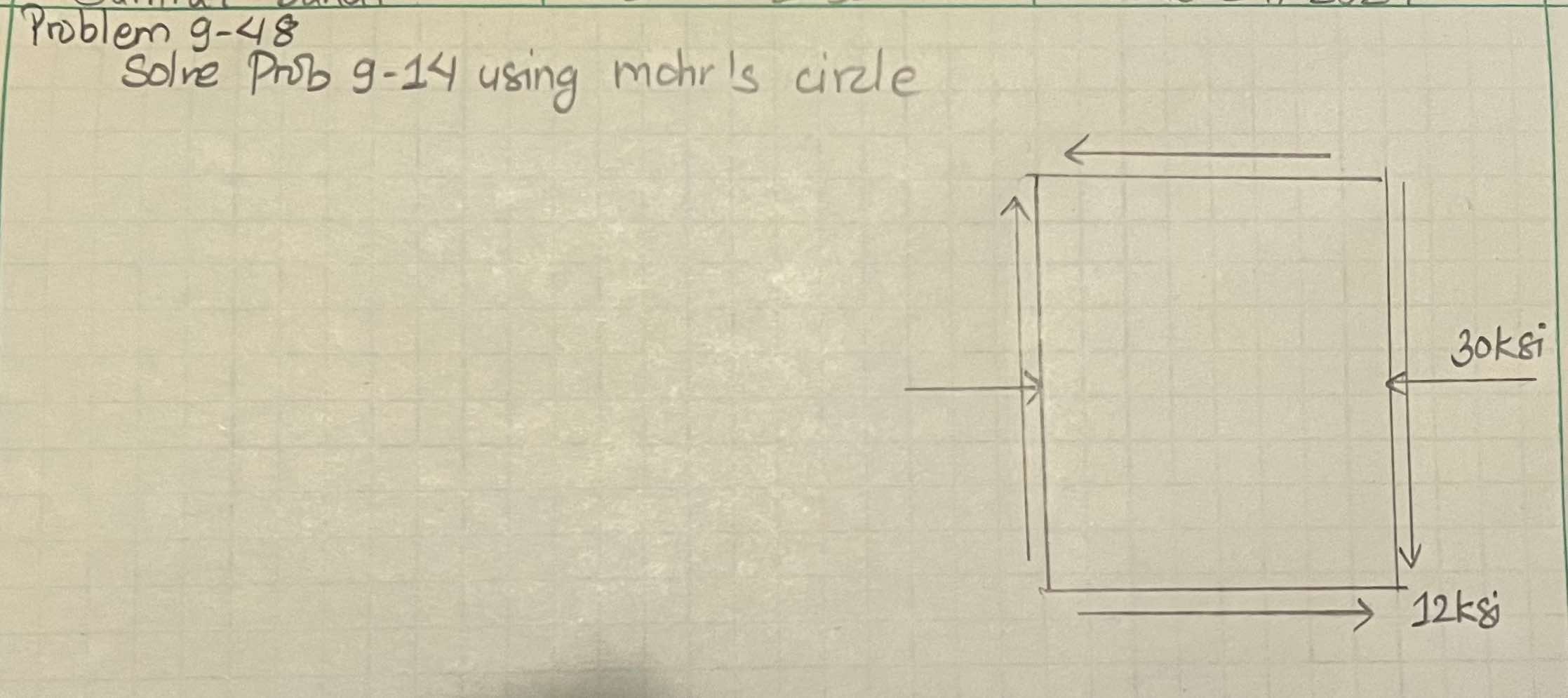 Problem 9 - 4 8 Solve Prob 9 - 1 4 using mohr's