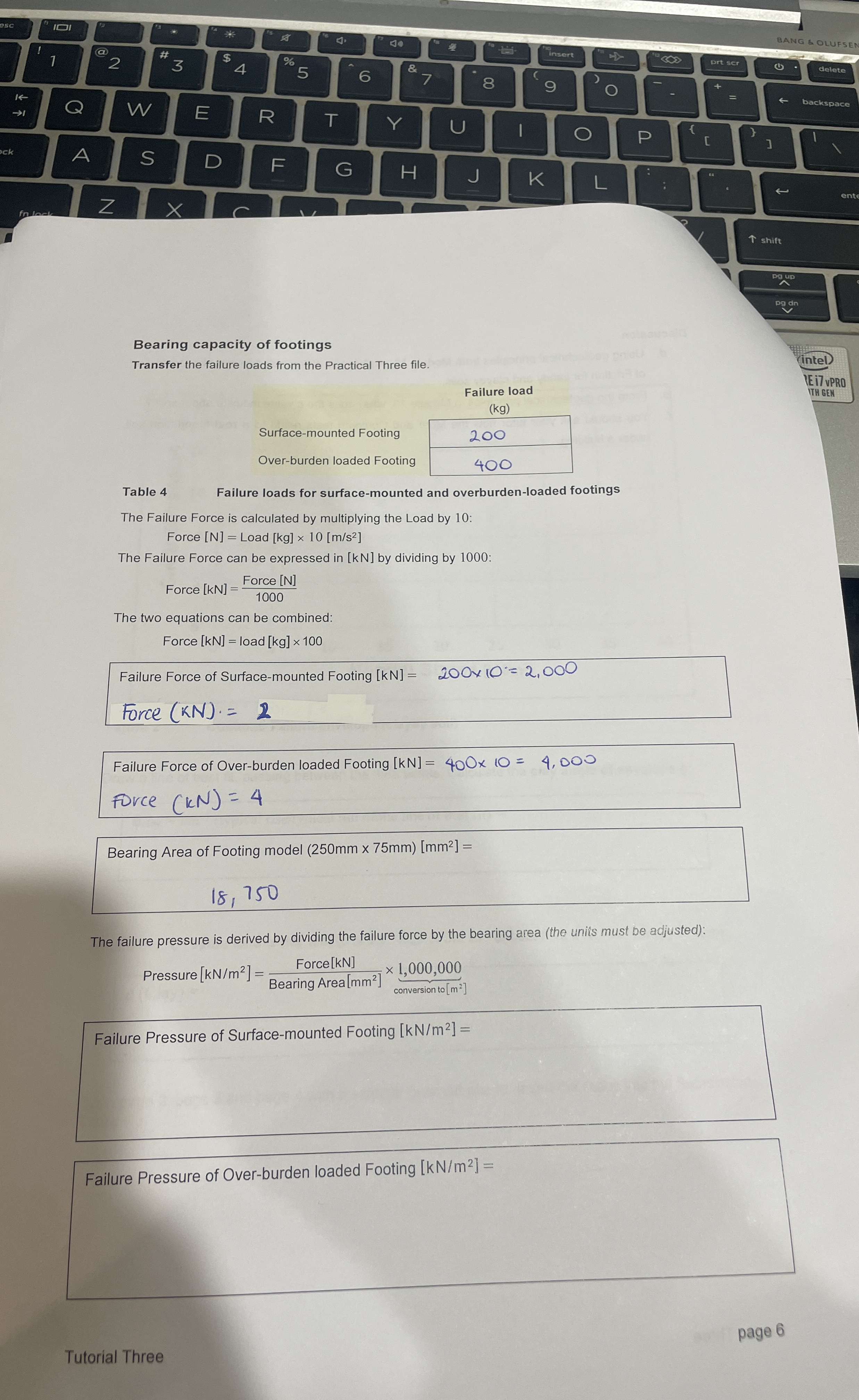 Can you confurm if calcutions are correct and