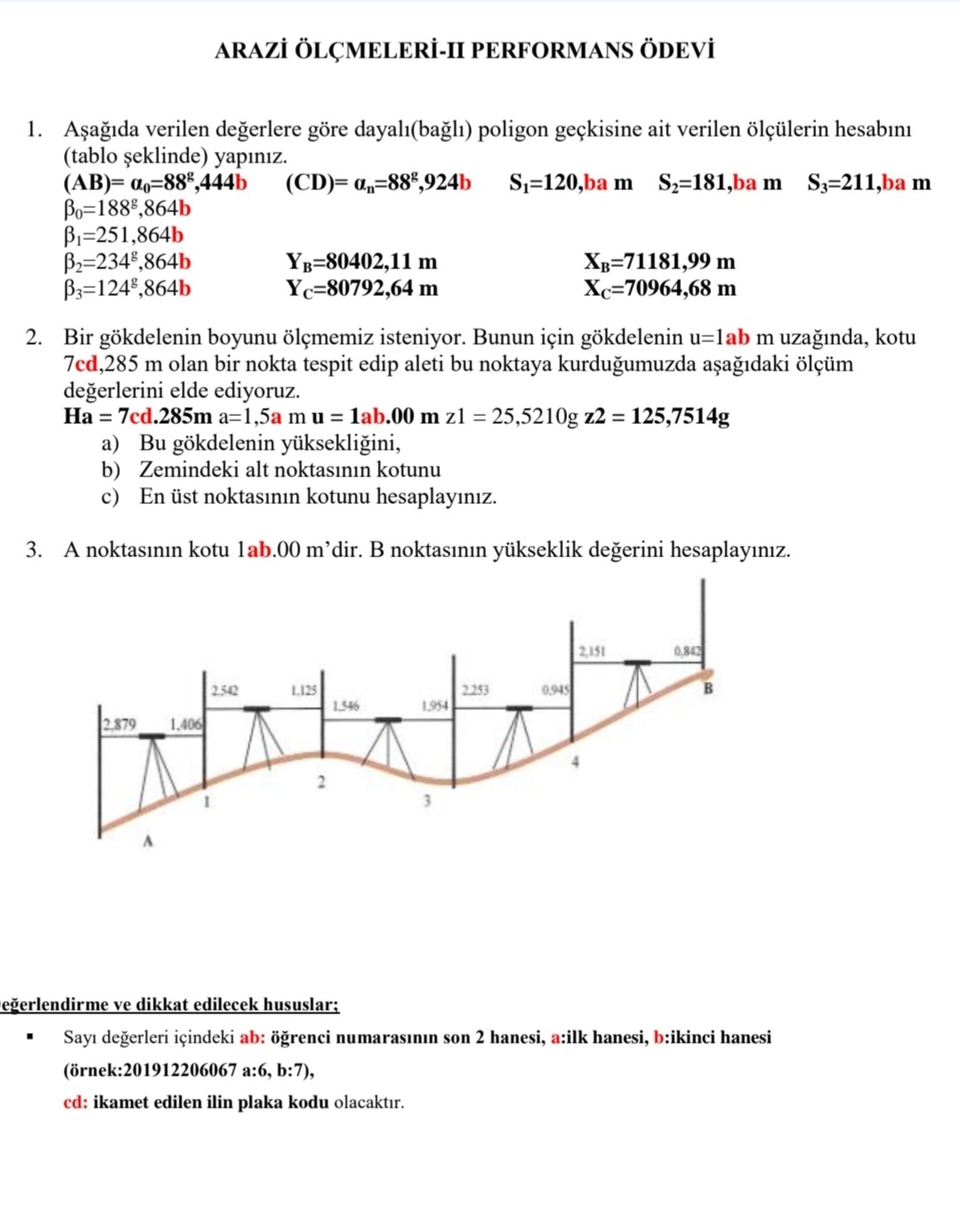 ARAZ L MELER - II PERFORMANS DEV A a da verilen