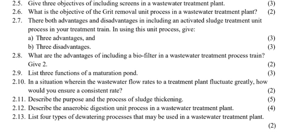2 . 5 . Give three objectives of including