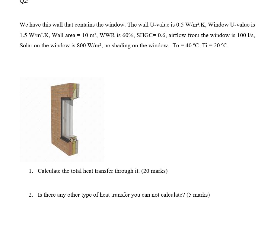 We have this wall that contains the window. The