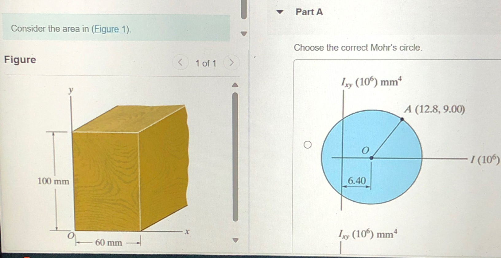 Consider the area in ( Figure 1 ) . Part A Choose